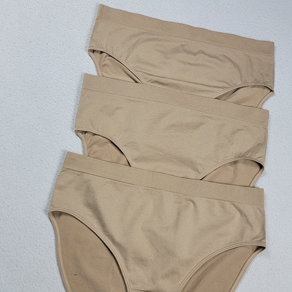 Quince Shaping High-Waisted Brief Women's XL Beige 3 Pack Panties Intimates - Picture 2 of 9
